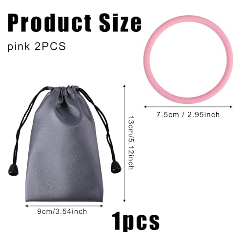 Patellar Tendon Knee Support Strap - Silicone Knee Brace for Sports - Pink