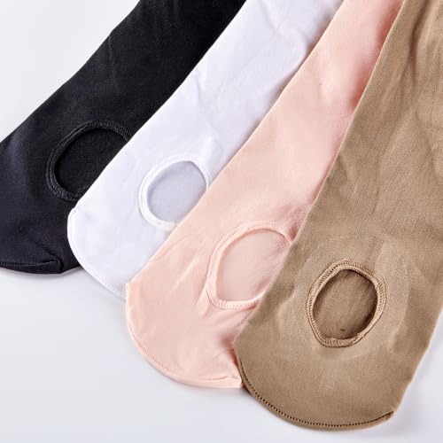 Convertible Ballet Tights for Girls - Ballet Pink, 8-10 Years