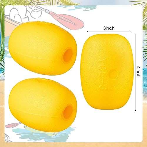 Poen 6-Pack Marine Buoy Floats for Boat, Kayak, Pool, and Watermarking, 4" x 3"