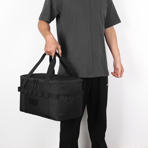 Lemubeane 14L Tactical Camping Storage Bag Black – Portable Trunk Organizer