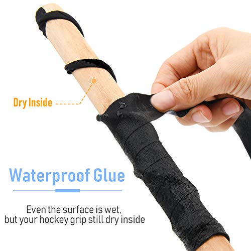 Hockey Tape - Waterproof & Easy to Tear - Black - 2 Rolls