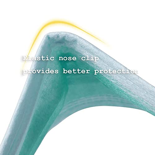 Protective Face Mask(50 pcs pack), Color: Green, Made in Taiwan, Disposable Face Mask, non-woven face mask, made of 3 Ply non-woven fabric