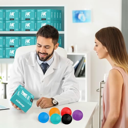 Stress Balls for Adults - 6 Pack Grip Strength Trainer