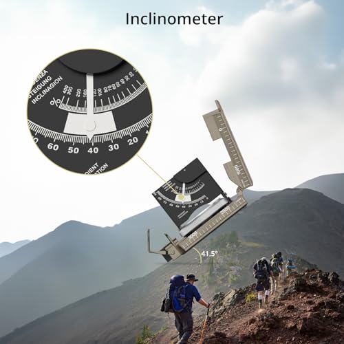 Hiking Compass with Inclinometer - Patina Bronze