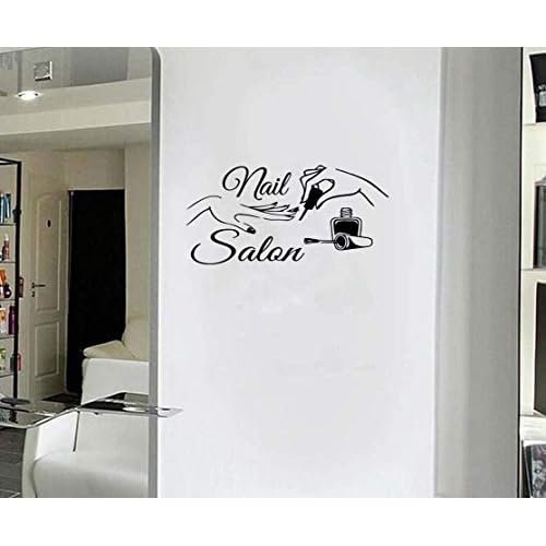 Nail Salon Wall Sticker Removeable Quote Vinyl Wall Art Decals