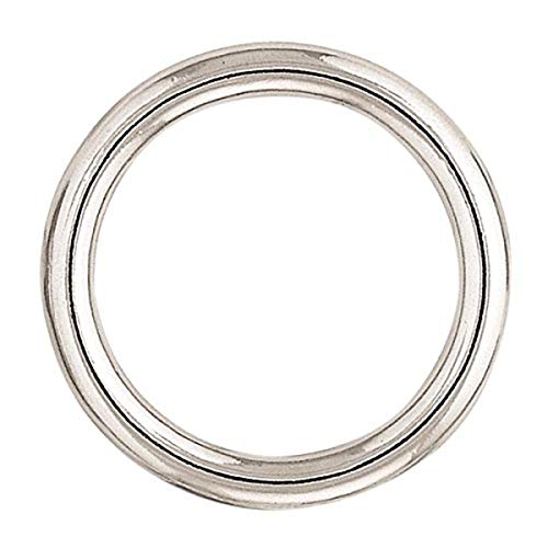 Nickel Plated O-Ring - 1 1/2 Inch - Heavy Duty Hardware for Leather Craft