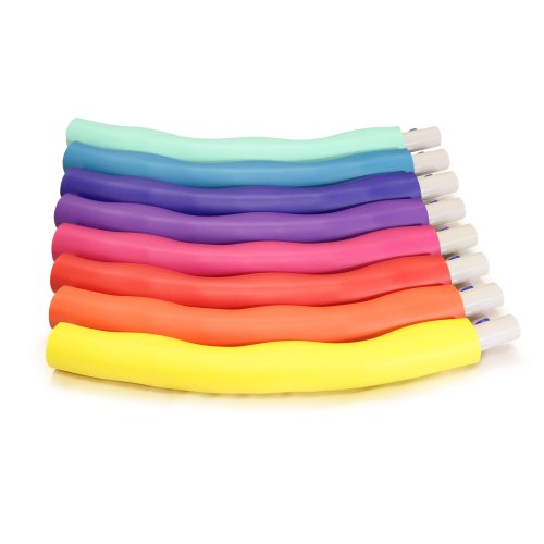 Weighted Hula Hoop - 3M Rainbow Design with Wavy Ridges
