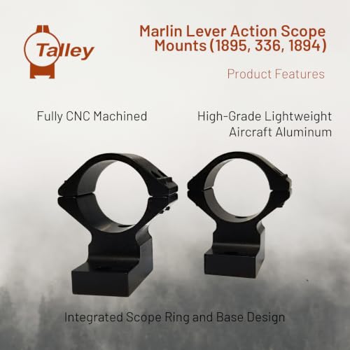 Talley 30mm Extra Low Scope Mount for Marlin 1895, 336, 1894 Rifles - Black