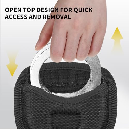 Ullnosoo Handcuff Case Open Top Duty Belt Pouch - 1 Pack, 600D Nylon