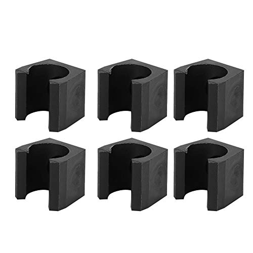 Keenso 6-Pack Wall Mount Pool Cue Holder Billiards Cue Rack Organizer
