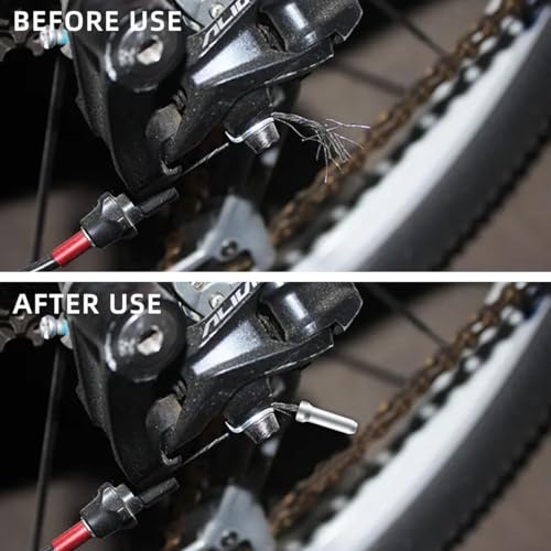 100 Pcs Aluminum Alloy Bike Cable End Caps for Brake and Derailleur Wires
