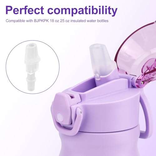 Water Bottle Mouthpiece Replacement - 4 Silicone Valves for BJPKPK 18oz & 25oz