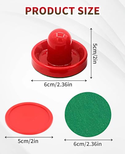 16-Piece Air Hockey Puck and Pusher Set - Durable ABS Accessories
