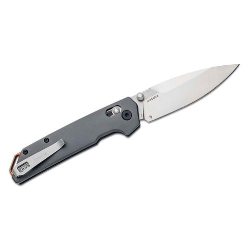 Kershaw Iridium Folding Pocket Knife, 3.4 inch D2 Steel Blade, DuraLock Locking Mechanism, Grey Aluminum Handle, Pocketclip