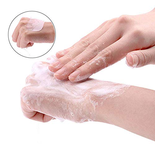 Portable Disposable Soap Paper Sheets - 50 Count - Pink