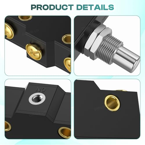 Golf Cart Brake Light Micro Switch - 3 Terminal Plunger