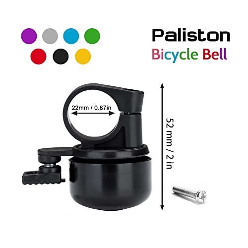 Bicycle Bell with Crisp Sound - Fits 22mm Handlebars - Black