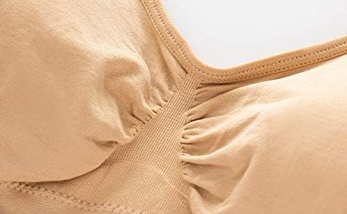 Skiennix Women's Seamless Wire-Free Bra - Comfortable Fit with Removable Pads