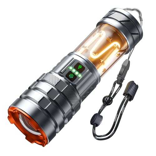 LED Flashlights High Lumens Rechargeable, 90000 High Lumens Super Bright Flashlight Camping with 11 Modes & Waterproof, Powerful Handheld Flashlight for Camping Emergencies, Outdoor, Hiking, Working