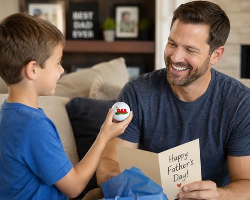 #1 Dad Golf Ball - Unique Gift for Father's Day or Birthday