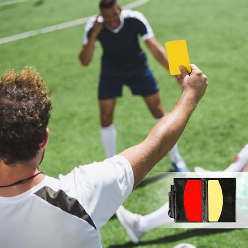 Referee Card Set - 2 Red & Yellow Cards with Holder