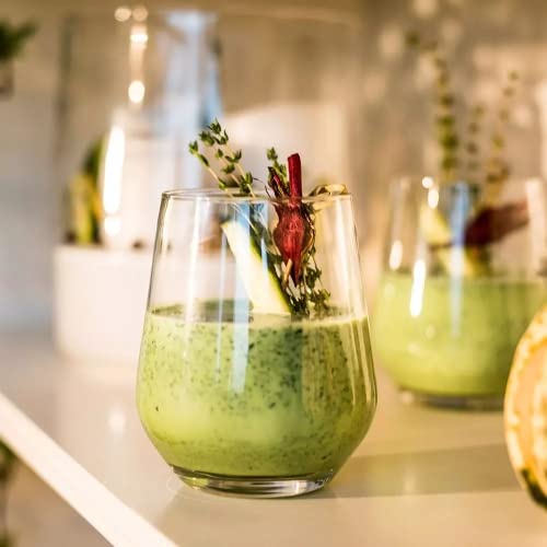Krosno Water Glasses Set of 6, 13.5 oz, Splendour Collection – Durable Crystalline Glass Drinkware