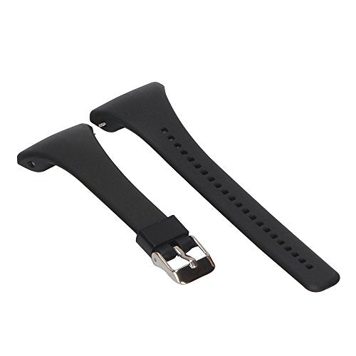 Soft Adjustable Silicone Replacement Band for Polar FT4/FT7 - Black