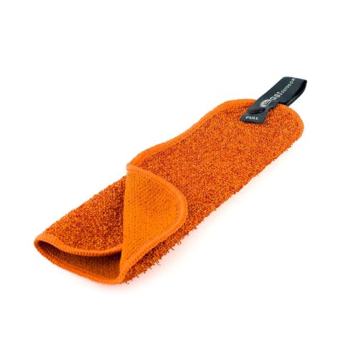 Large Reusable Camp Dish Cloth - Two-Sided Microfiber, Orange