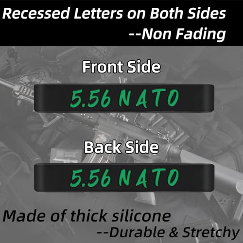 5.56 NATO Magazine Marking Bands - 12 Pack - Black & Green
