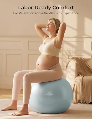 Pregnancy Ball Set with App Courses - Glacier Blue, Anti-Burst