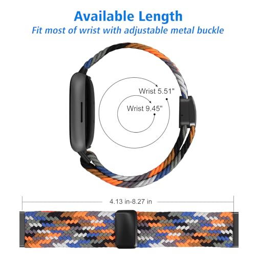 Magnetic Stretchy Band for Fitbit Versa 4/3 & Sense - Camouflage Colors