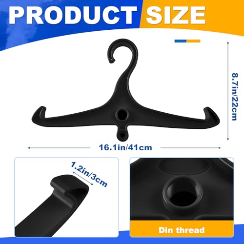 FoldTier Black Scuba Wetsuit & BC Regulator Hanger Set - 6 Pack