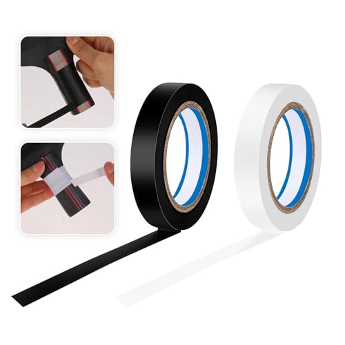 Tennis & Badminton Grip Tape - 2 Rolls, PVC, 0.39 Inch x 11 Yards