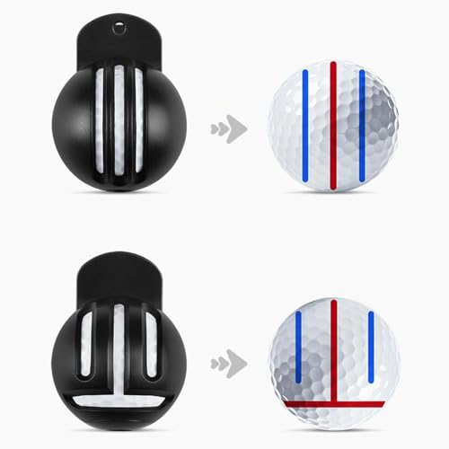 Golf Ball Alignment Tool Set - Fade-Resistant Marking System