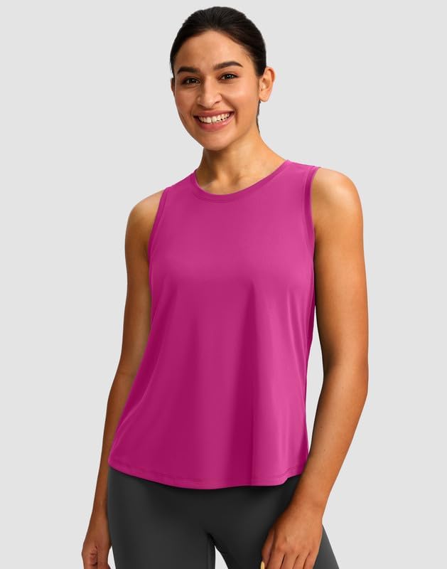 Skiennix Women's Racerback Workout Tank Top - Sleeveless Loose Fit for Yoga & Gym Activities