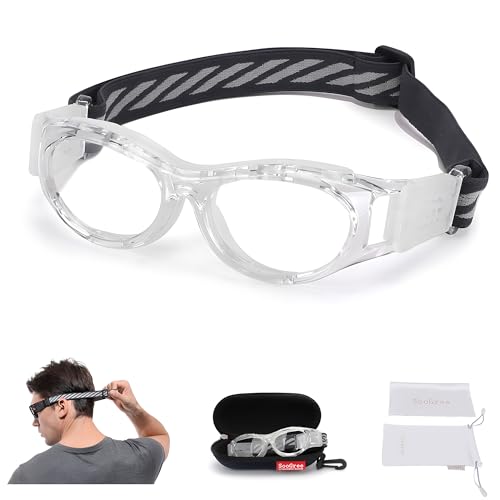 Kids Sport Glasses - Basketball & Football Goggles - Boys Safety Eyewear - Anti Shock Collision Glasses - Frame 7-14