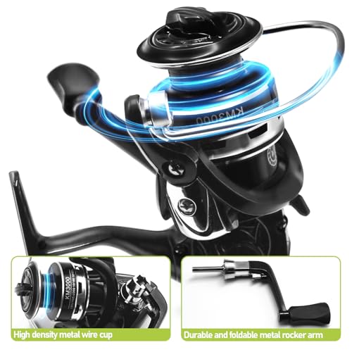 Luyianxi 5.9 ft Telescopic Fishing Pole & Reel Combo, 2 Rods 2 Reels kit with Lures, Line, Bag