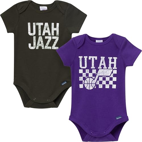 NBA Utah Jazz Baby Onesie Bodysuits - 2-Pack, 18 Months