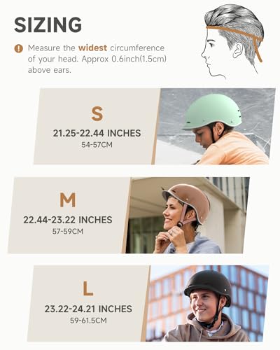 Adjustable Bike Helmet for Adults - Safety Certified, Medium, White