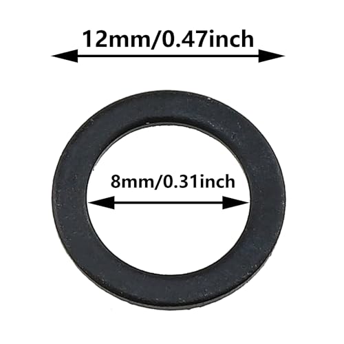 100PCS Skateboard Axle Washers - 8x11x12MM Slip Wire Spacers