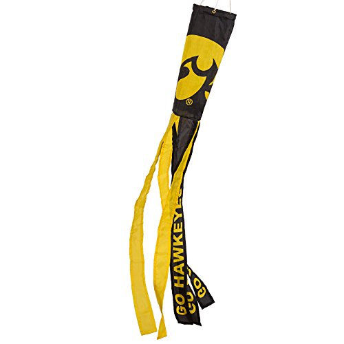 Iowa Hawkeyes 40 Inch Windsock with Team Colored Streamers