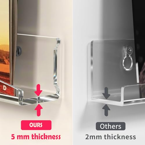 Clear Acrylic Floating Wall Mount for Graded Trading Cards