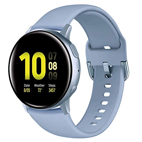 20mm Sport Silicone Watch Band for 40mm 44mm Watches - Light Blue