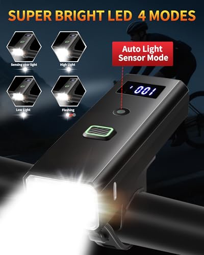 Darkbeam Super Bright Bicycle Front Light with 4 Modes & Anti-Glare White Variant DB07