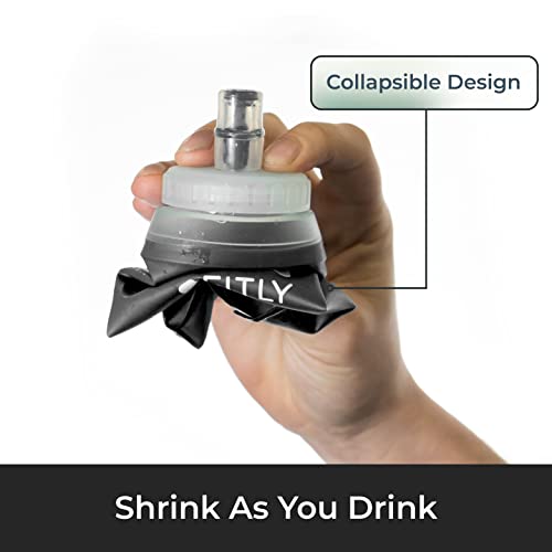 FITLY Soft Flask 17 oz Collapsible Hydration Bottle for Running