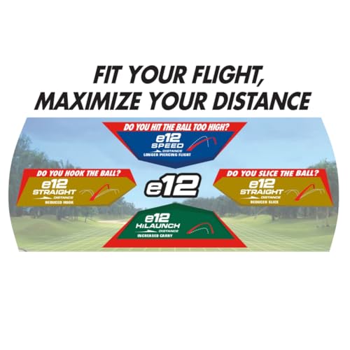 Bridgestone e12 Golf Balls - Dozen White - Improved Distance & Forgiveness