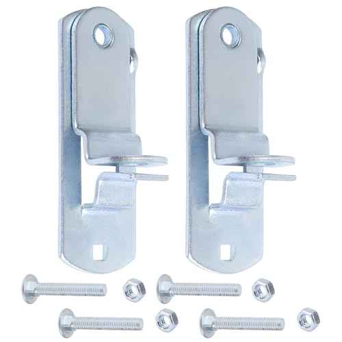 Enclosed Cargo Trailer Door Latch, Trailer Door & Ramp Locking Hasp, Cam Lock Latch Keeper with Screws and Nuts, Cam Bar Lock Assembly for Side and Tailgate Door Enclosed Trailer - 2 Pack