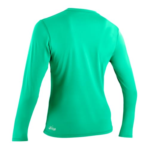Long Sleeve Sun Shirt - UPF 50+ Rash Protection - Large Seaglass