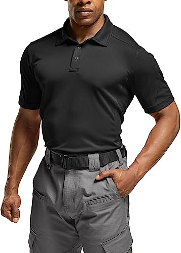 Quick Dry Tactical Polo Shirt - Lightweight Breathable Outdoor Golf Shirt
