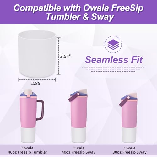 Higher Silicone Boot for Owala FreeSip Sway Water Bottle - Light Lavender